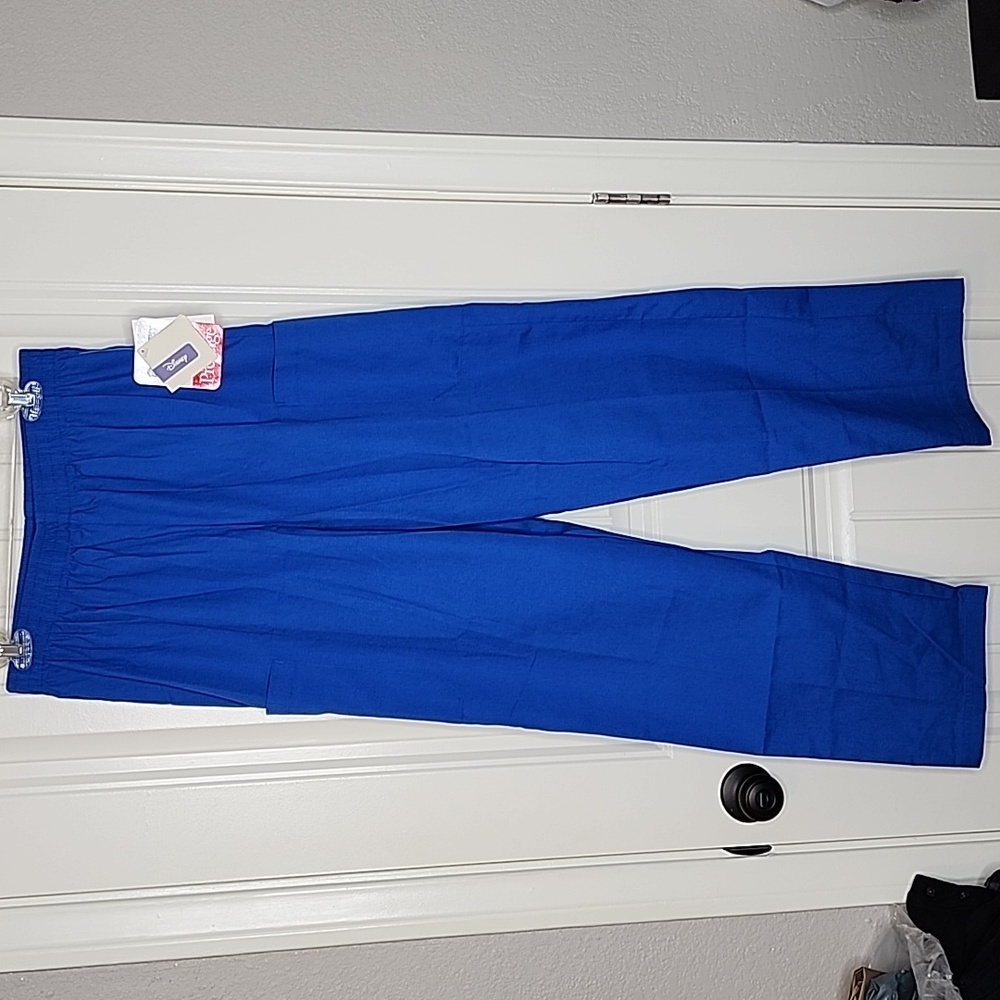 Disney Vista Prestige Royal Blue Scrub Pants Straight Leg Unisex